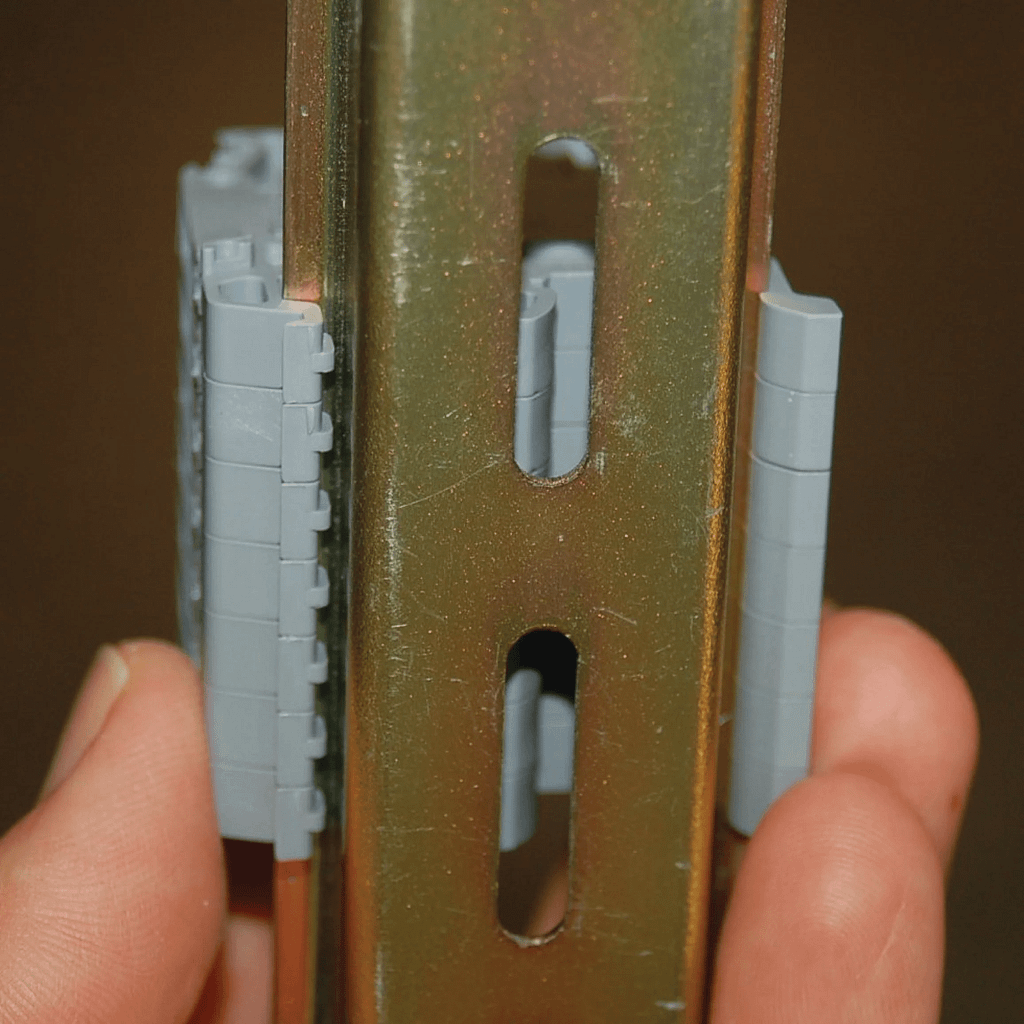 COMO USAR TRILHO DIN 3 foto03