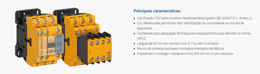 Quando você deve usar contatores de segurança? NR12 4 image 13