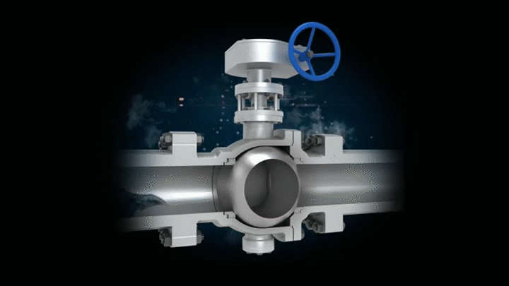Diferentes tipos de válvulas de esfera 4 ball valve animation